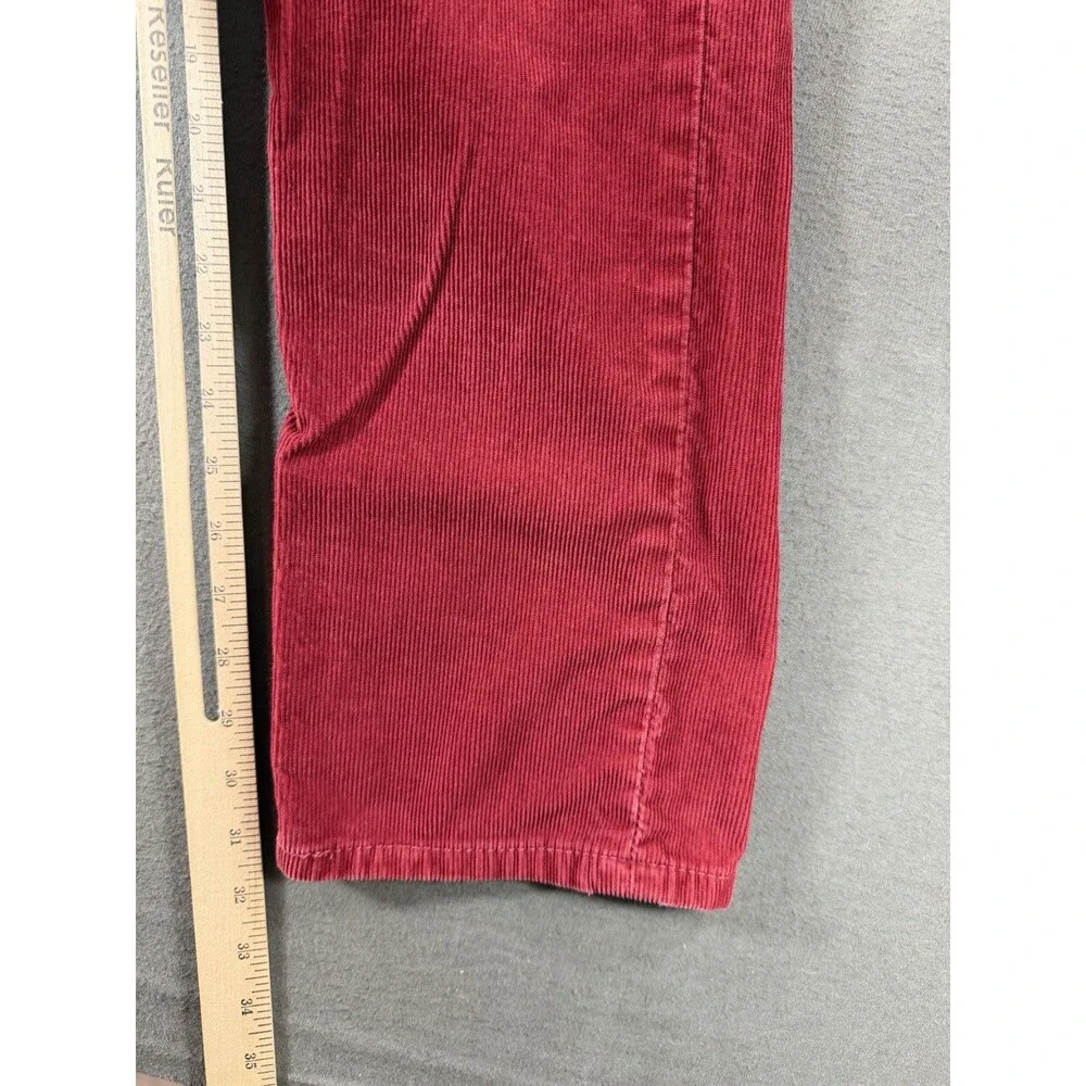 Levis 514 Corduroy Pants Mens 31x32 Red Straight Fit Stretch Trouser Casual Jean